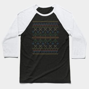 Geometric Christmas Baseball T-Shirt